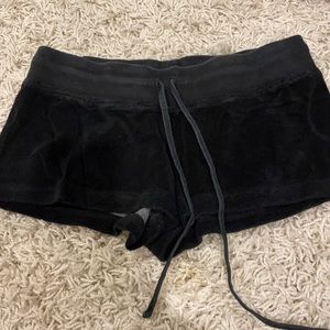 Black hard tail shorts